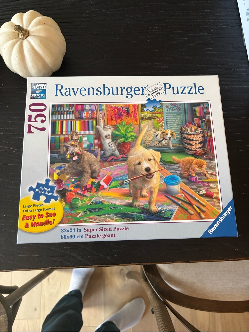 Ravensburger Puppy and Kitten Art Room Puzzle - Multicolor